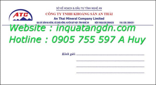 In Bì Thư Bao Thư Công Ty Tại Đà Nẵng Giá Rẻ 0905755597