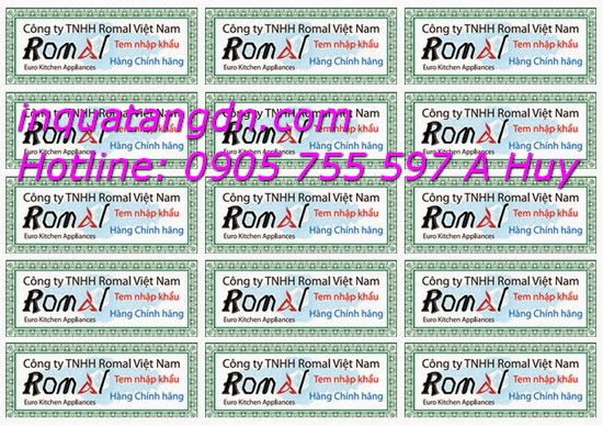 Cung cấp tem bảo hành tại đà nẵng giá rẻ nhất dn LH 0905755597 mr huy