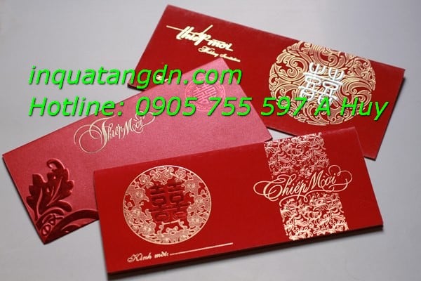 Cung cấp thiệp cưới tại đà nẵng in giá rẻ lấy nhanh 247 lh 0905755597