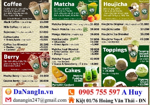 địa chỉ làm menu quán nhậu nhà hàng giá rẻ 0905 755 597 A Huy - Danangin.vn