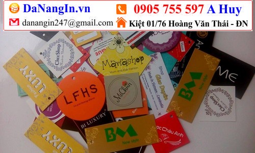 in tag treo quần áo đà nẵng 0905 755 597 Huy danangin.vn,chuyên thiết kế tag giấy các loại theo yêu cầu,in nhãn dán handmade,in quà tặng liên chiểu,in ly nắp cầu