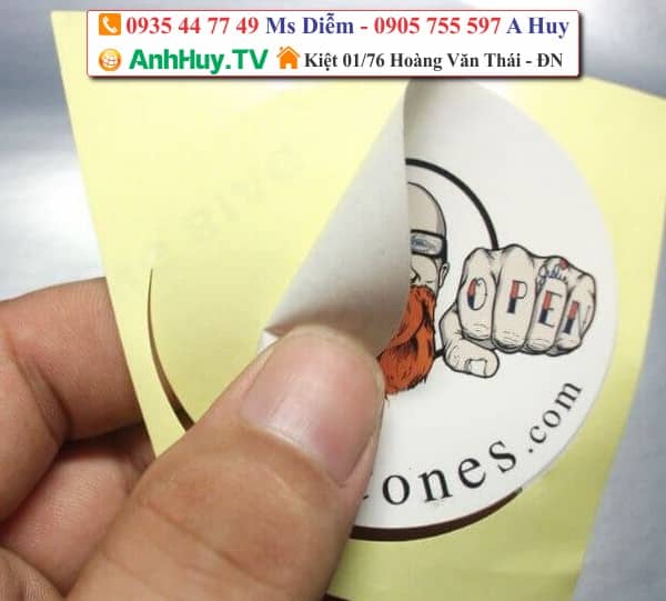 tem nhãn sticker logo dán sản phẩm LH : 0935447749 Xuân Diễm TV | Anhhuy.TV